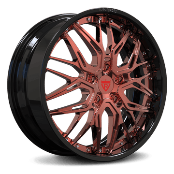 CUSTOM 2 PIECE FORGED ROSE GOLD Jeep Grand Cherokee Deep Dish WHEELS: RV-T081 - RVRN WHEELS